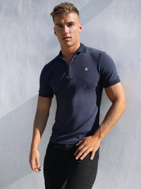Blakely Clothing Aspen Navy herenpoloshirt met knopen