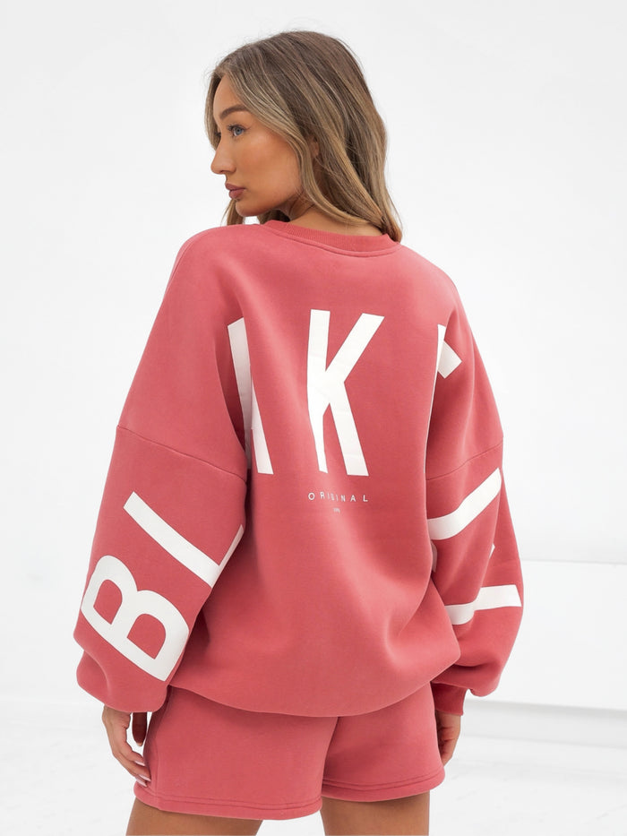 Isabel Oversized Jumper - Sonnenaufgang Koralle