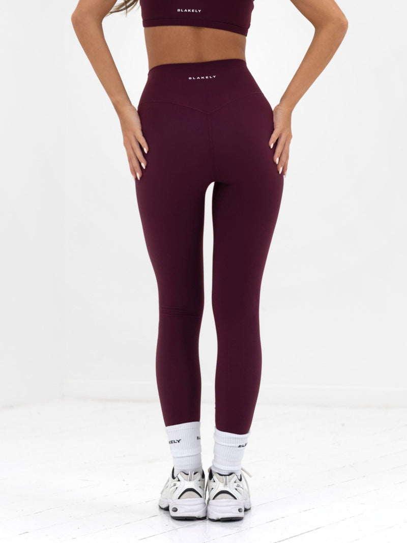 Ultimate Active Leggings - Dunkle Kirsche