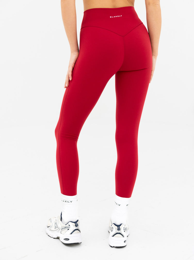 Ultimate Active Leggings - Cherry Red