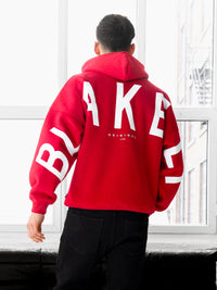 Idris Oversized Hoodie - Rot