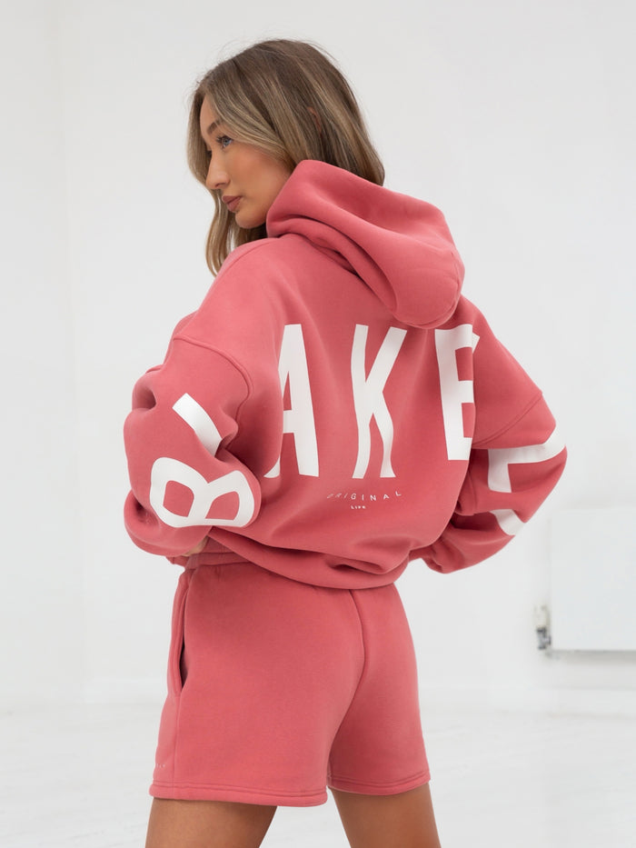 Isabel Oversized Hoodie - Sonnenaufgang Koralle