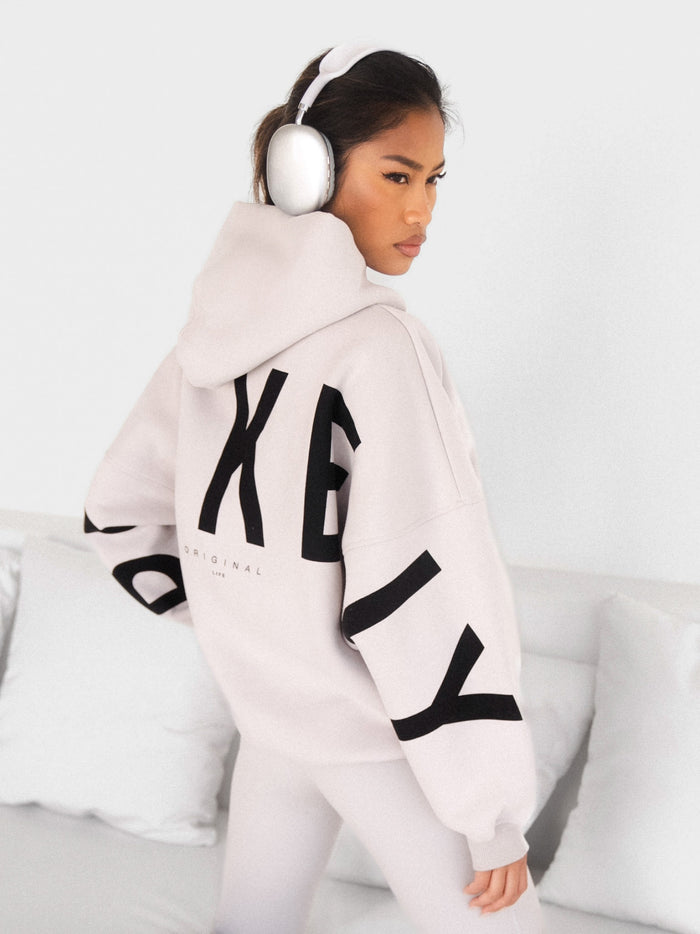Isabel Oversized Hoodie - Stein