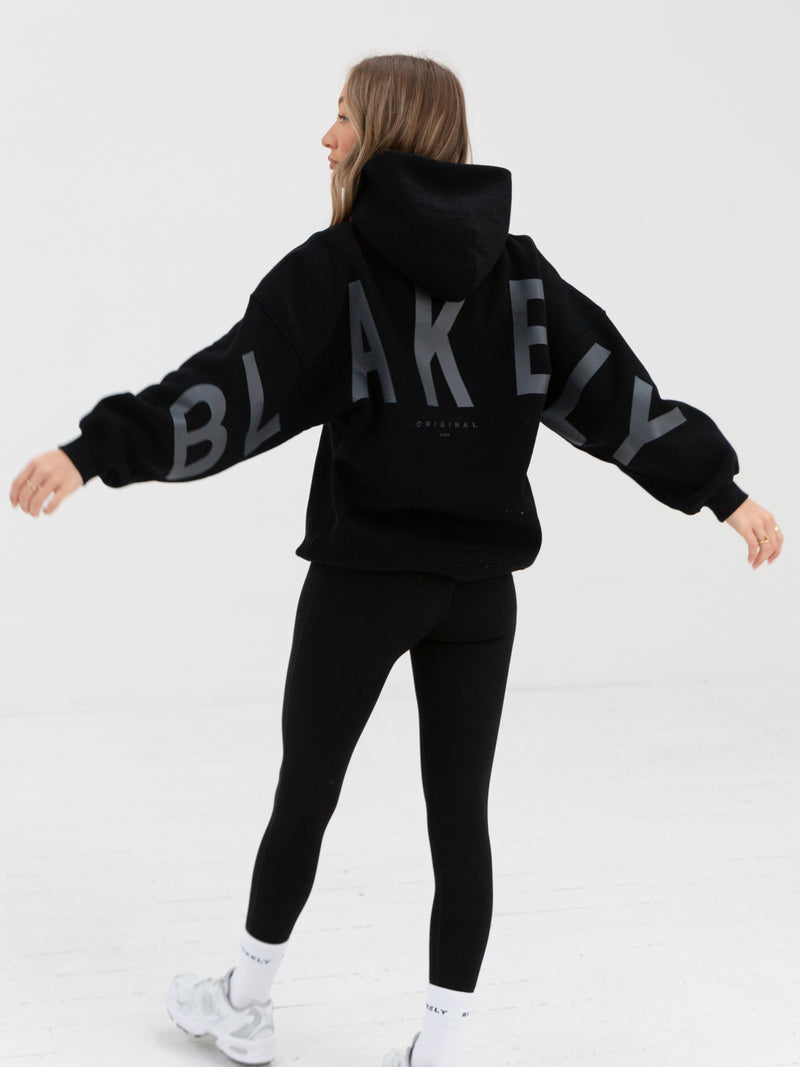 Tonal Isabel Hoodie & Leggings Set - Schwarz