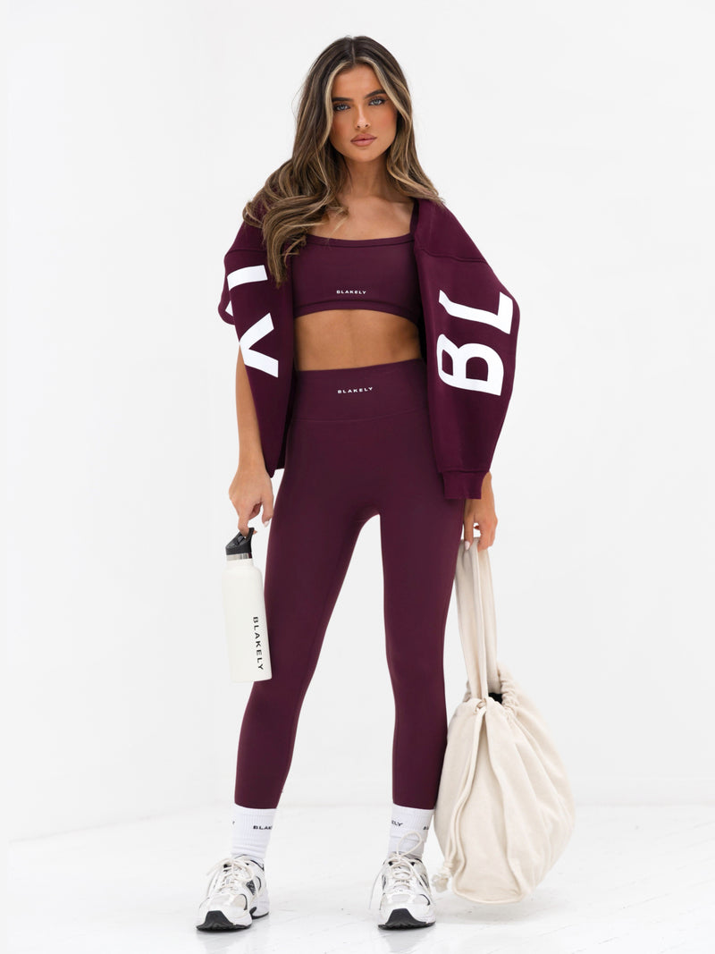 Isabel Oversized Hoodie - Dunkle Kirsche