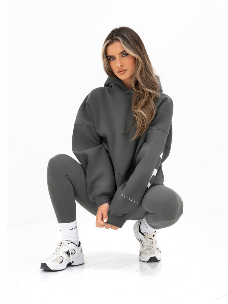 Isabel Oversized Hoodie - Khakigrau