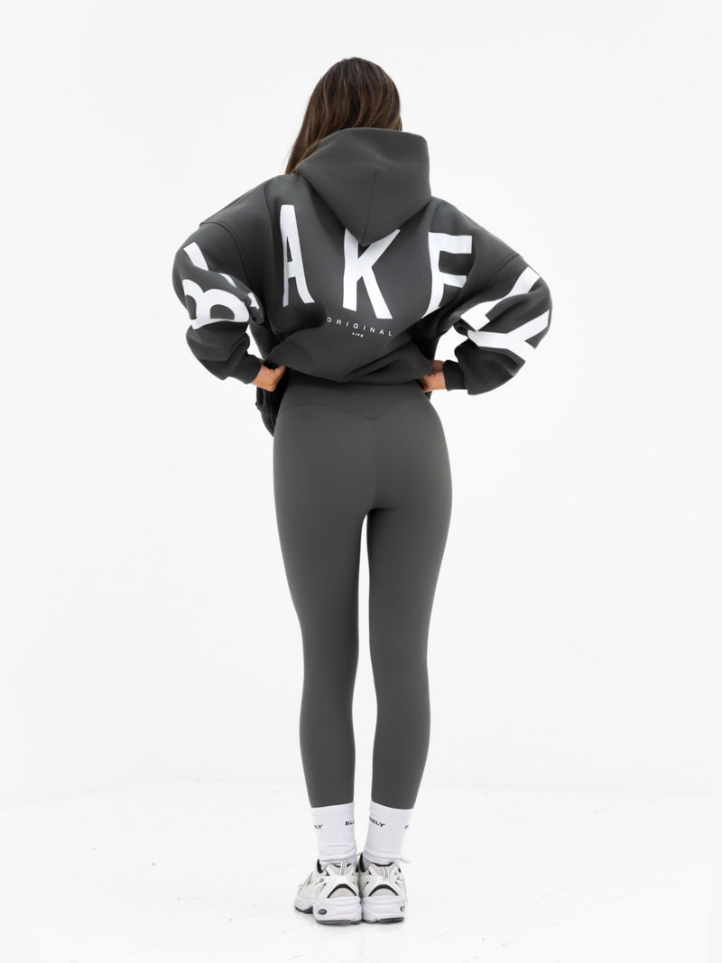 Isabel Oversized Hoodie - Khakigrau