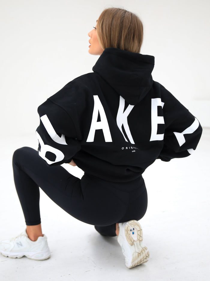 Isabel Oversized Hoodie - Schwarz