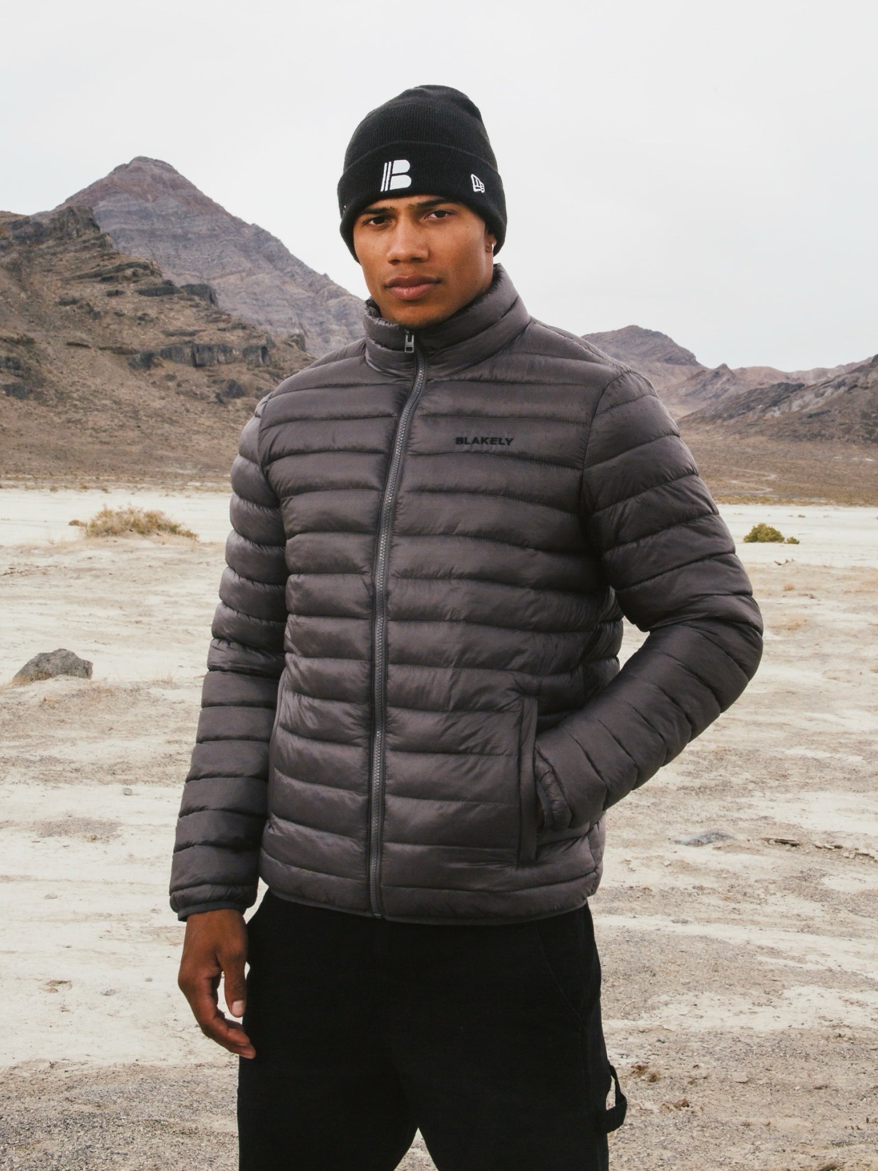 Blakeley long full zip puffer