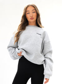 Sami Oversized Jumper - Marl Grey