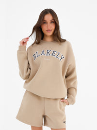 Varsity Oversized Jumper - Tannée