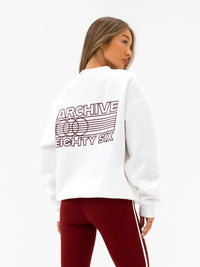 Naomi Oversized Jumper - Flaches Weiß