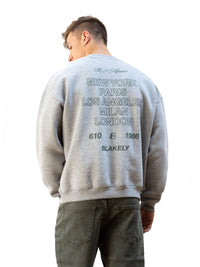 Apex City Relaxed Jumper - Marl Grey