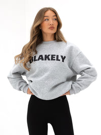 Studio Oversized Jumper - Marl Grey