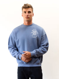 Apex 610 Relaxed Jumper - Dusty Blue