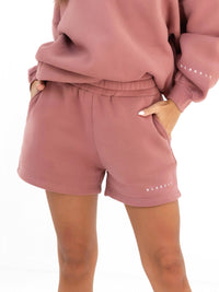 Isabel Jogger Shorts - Blush Brown