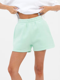 Isabel Jogger Shorts - Pastel Green