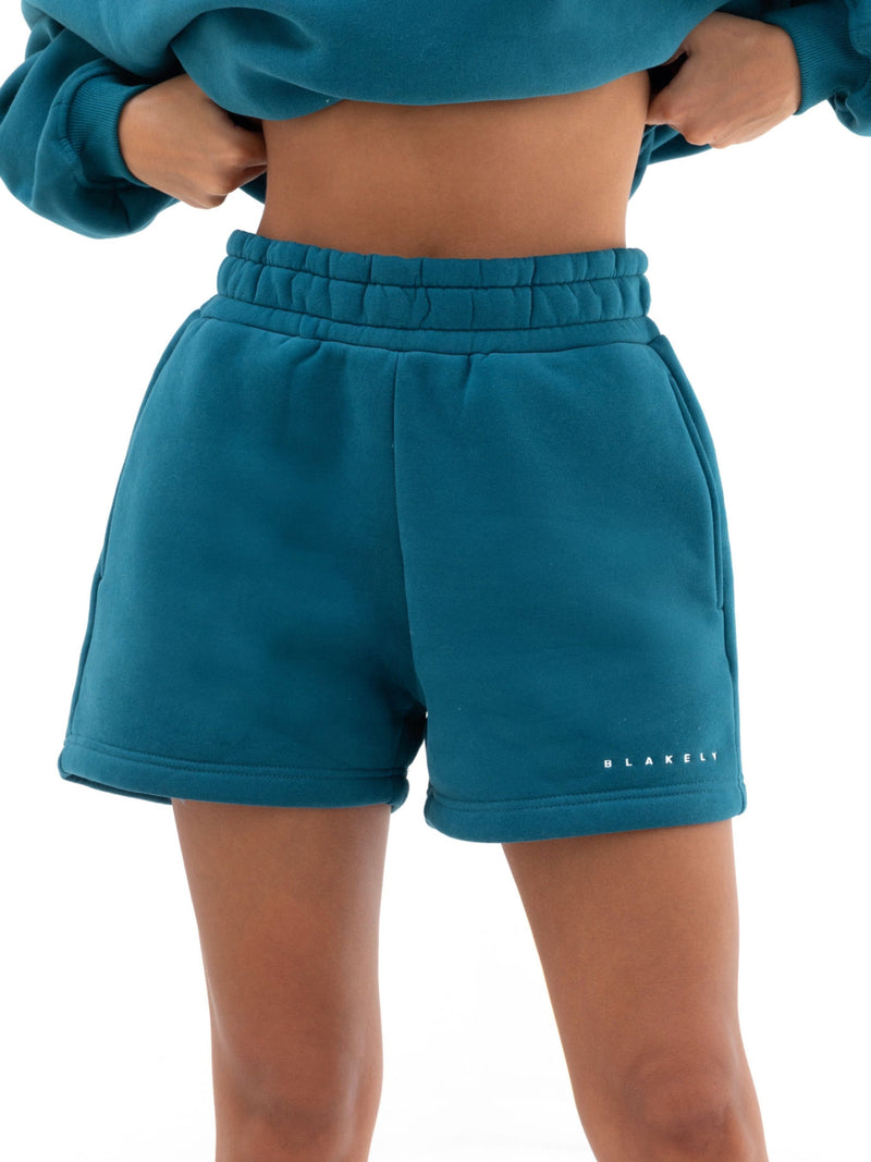 Isabel Jogger Shorts - Storm Teal
