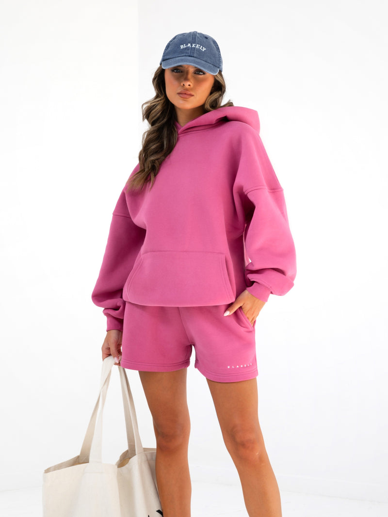 Isabel Jogger Shorts - Hot Pink
