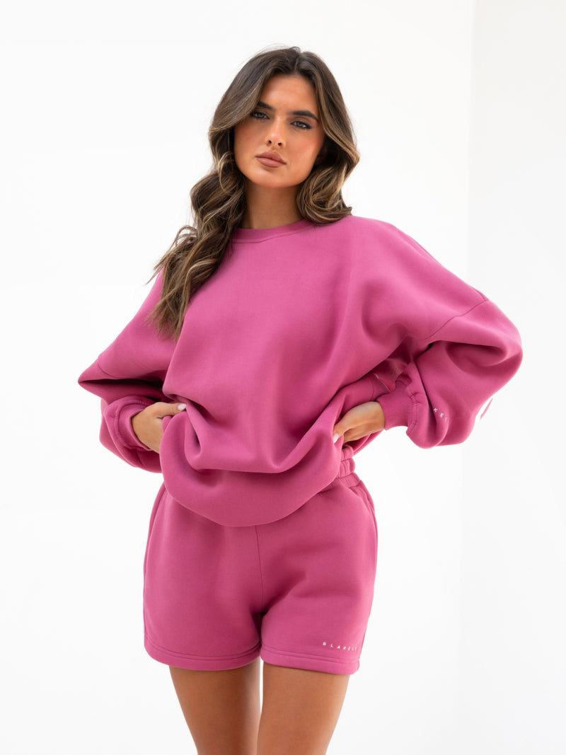 Isabel Jogger Shorts - Hot Pink