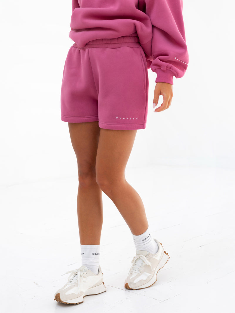 Isabel Jogger Shorts - Hot Pink