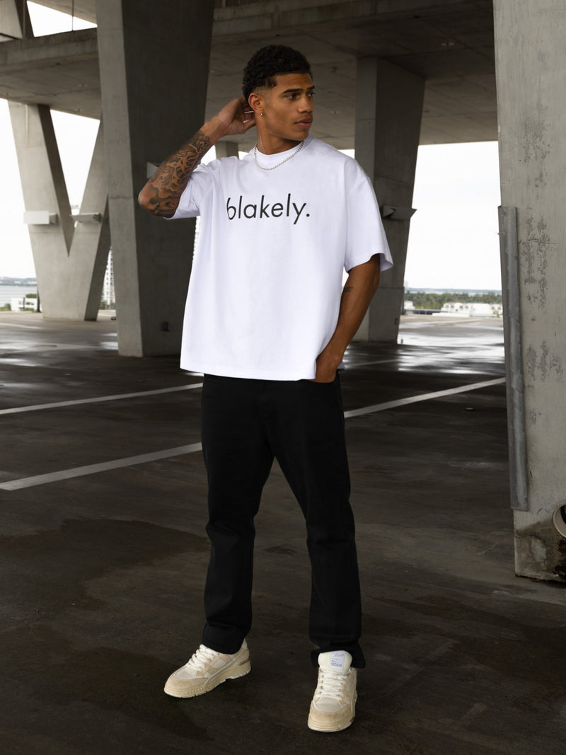 Logo Unfitted T-Shirt - White