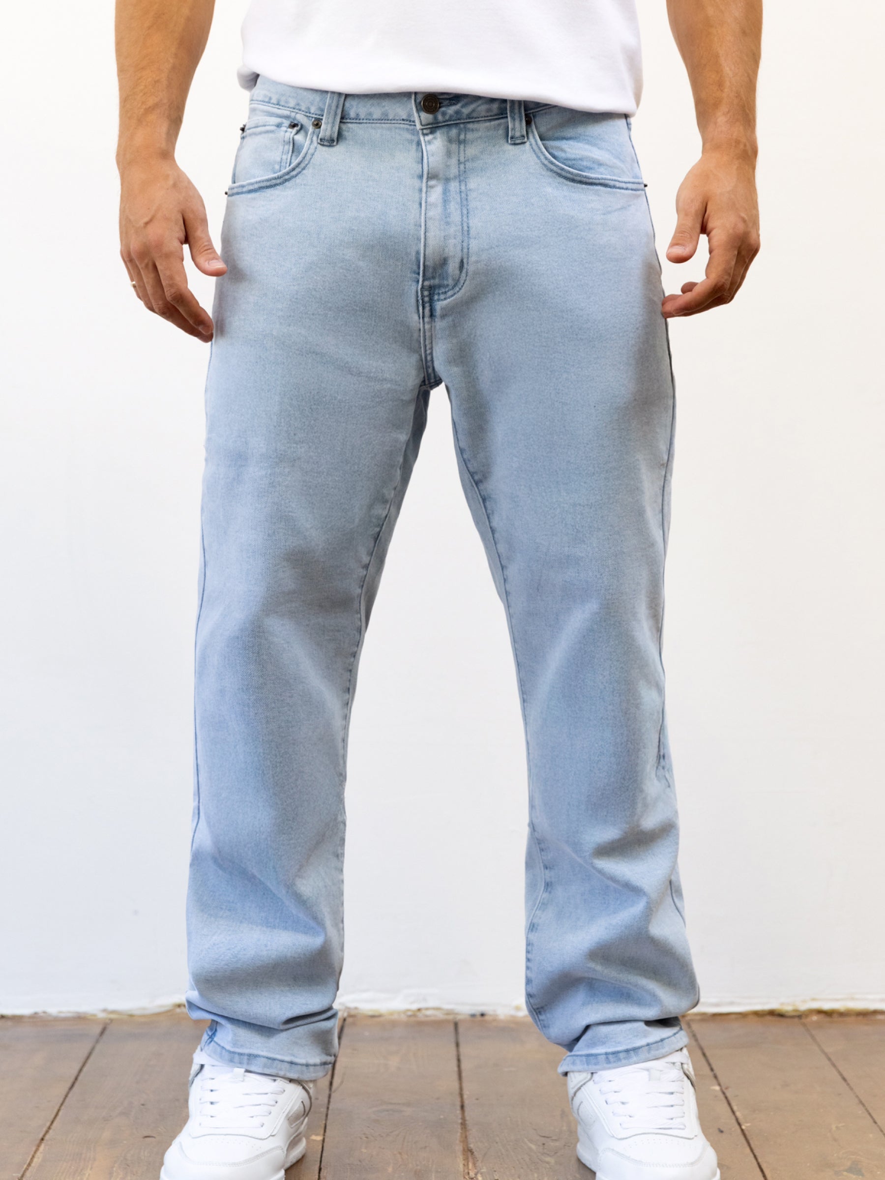 Blakely Wide Leg Jeans - Faded Blue