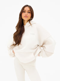 Outline Heritage Oversized Hoodie - Kreide
