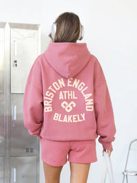 Briston Oversized Hoodie - Warm Rose
