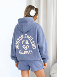 Briston Oversized Hoodie - Stahlblau