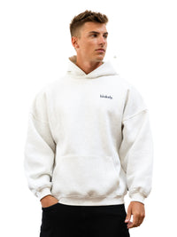 Sami Relaxed Hoodie - Marl White