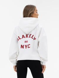 NYC Oversized Hoodie - Weiß
