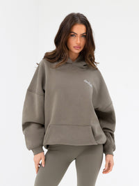 Addie Oversized Hoodie - Safarigrün
