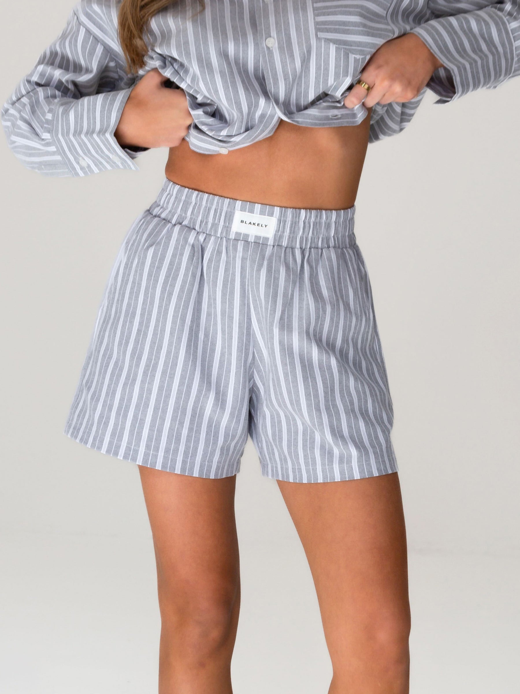 Bessy Blurred Stripe Hot Shorts main image 1