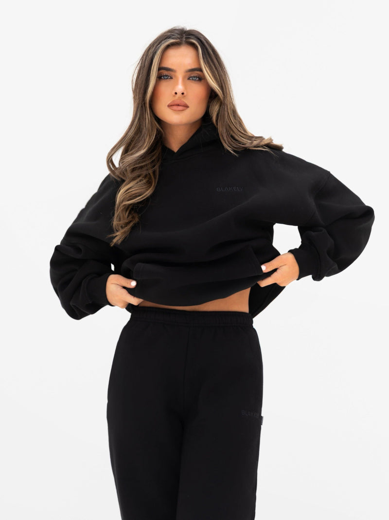 Isla Oversized Hoodie - Schwarz