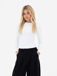 Lucia Long Sleeve Top - Wit