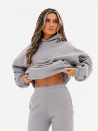 Isla Oversized Hoodie - Mittelgrau