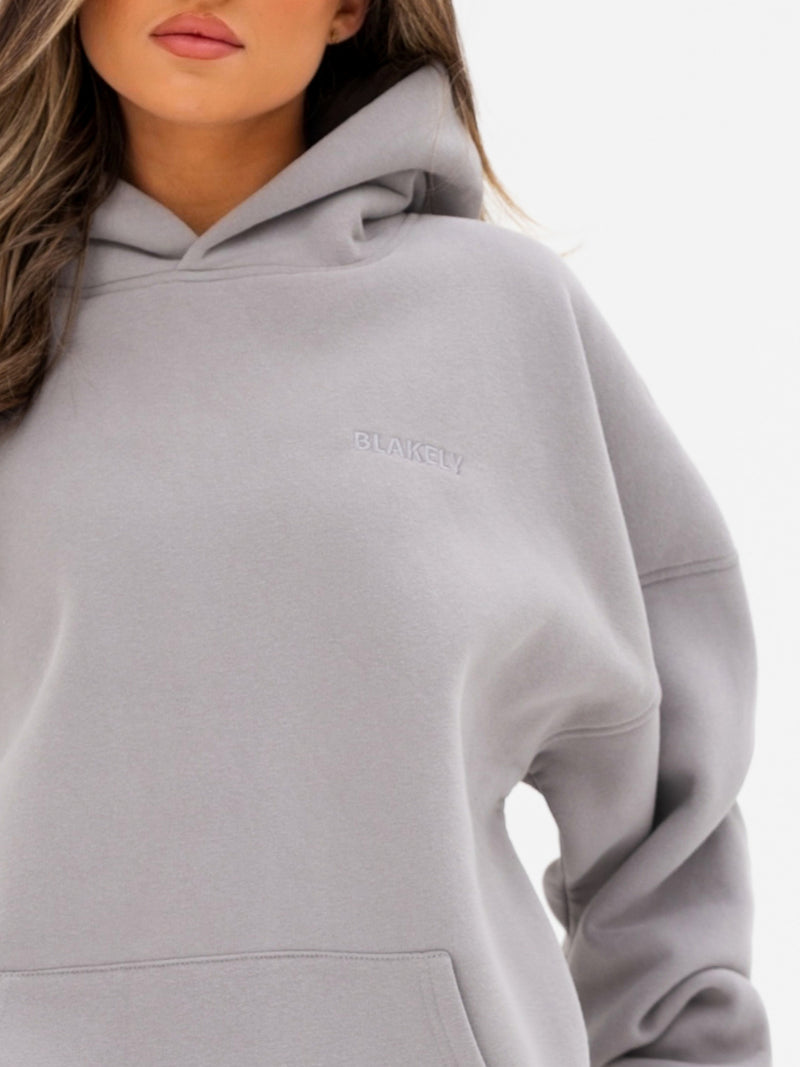 Isla Oversized Hoodie - Mittelgrau