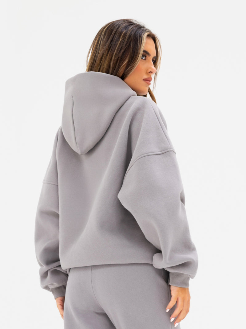Isla Oversized Hoodie - Mittelgrau