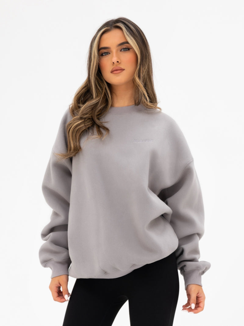 Isla Oversized Jumper - Mittelgrau