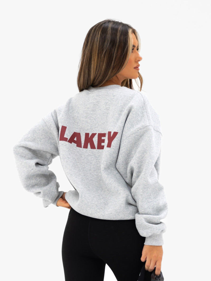 Kayla Oversized Jumper - Mergelgrau