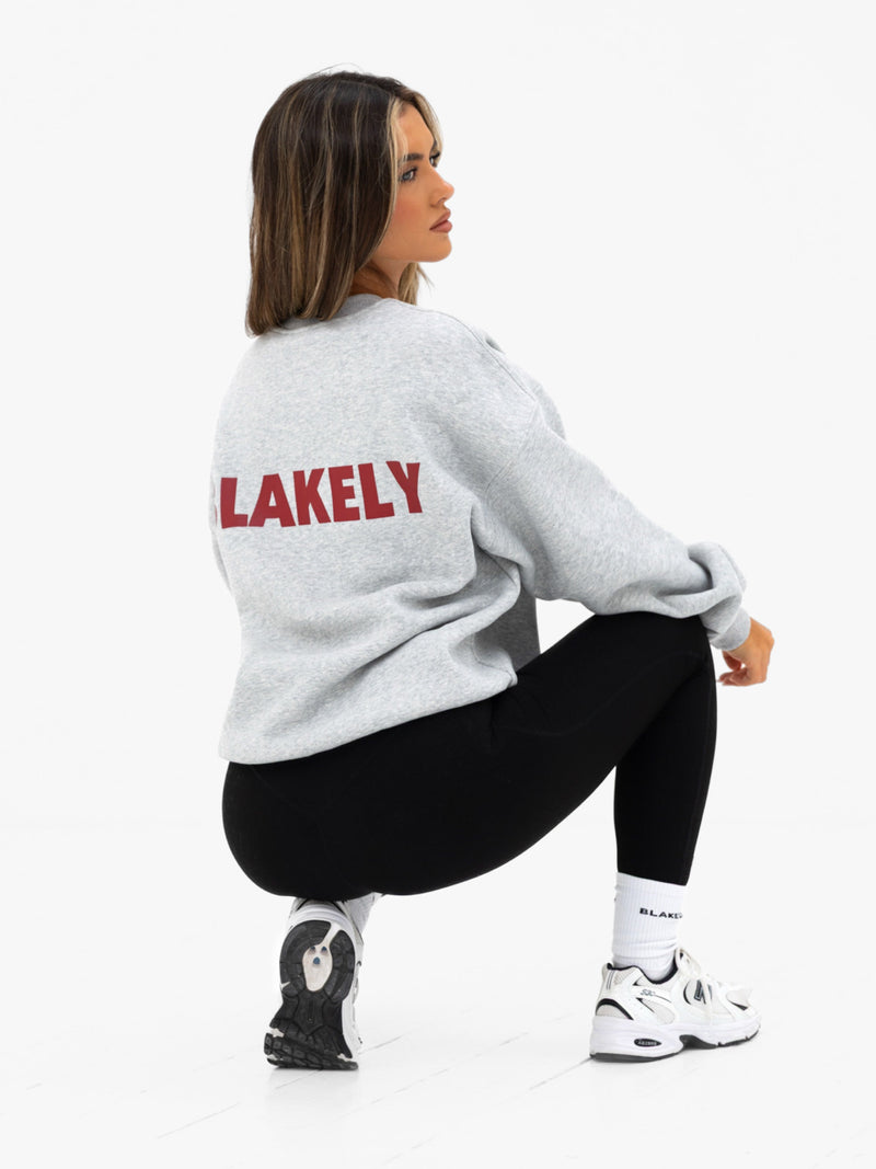 Kayla Oversized Jumper - Mergelgrau