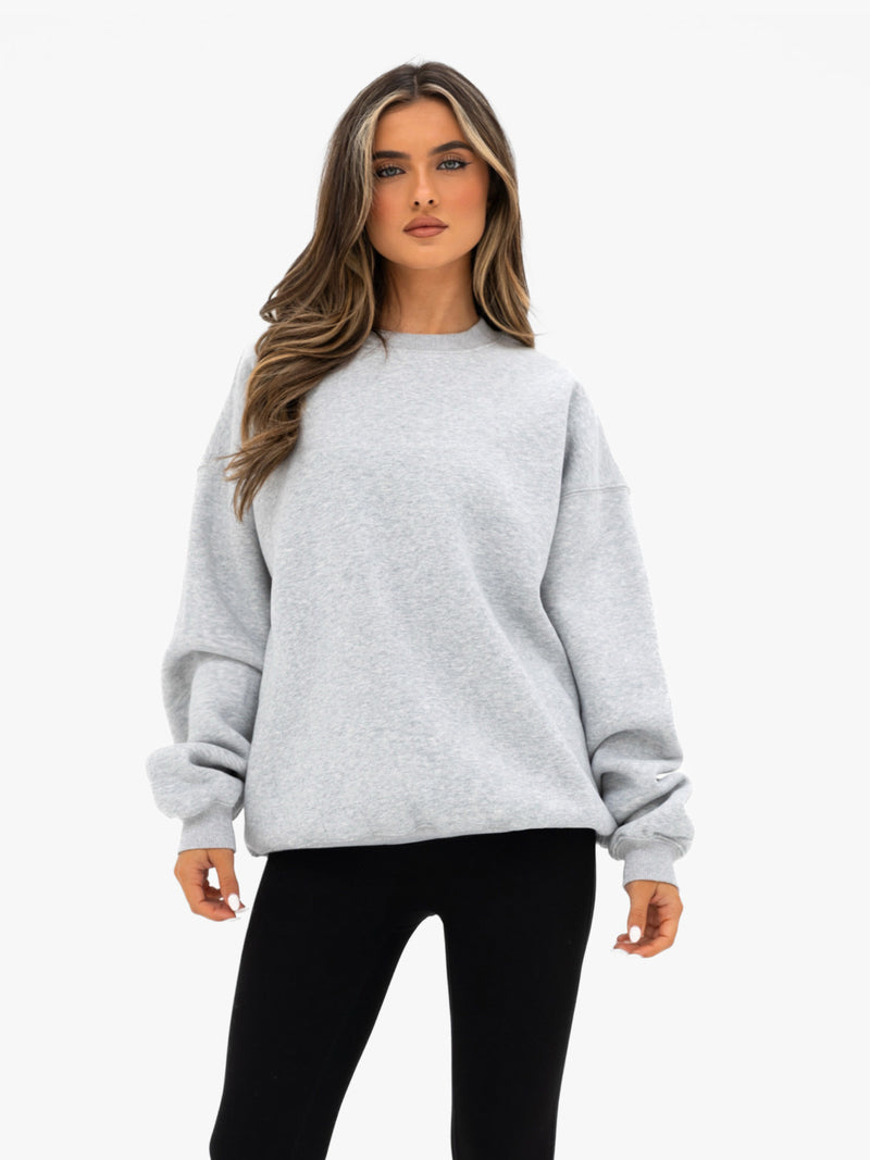 Kayla Oversized Jumper - Mergelgrau