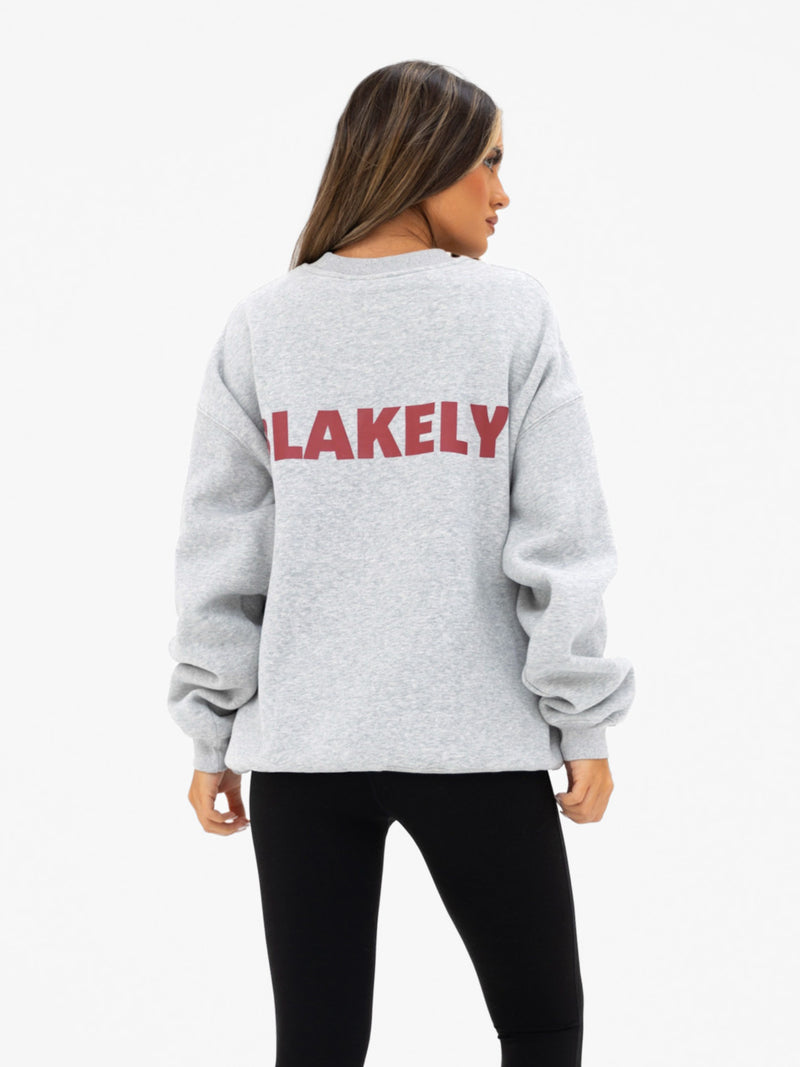 Kayla Oversized Jumper - Mergelgrau