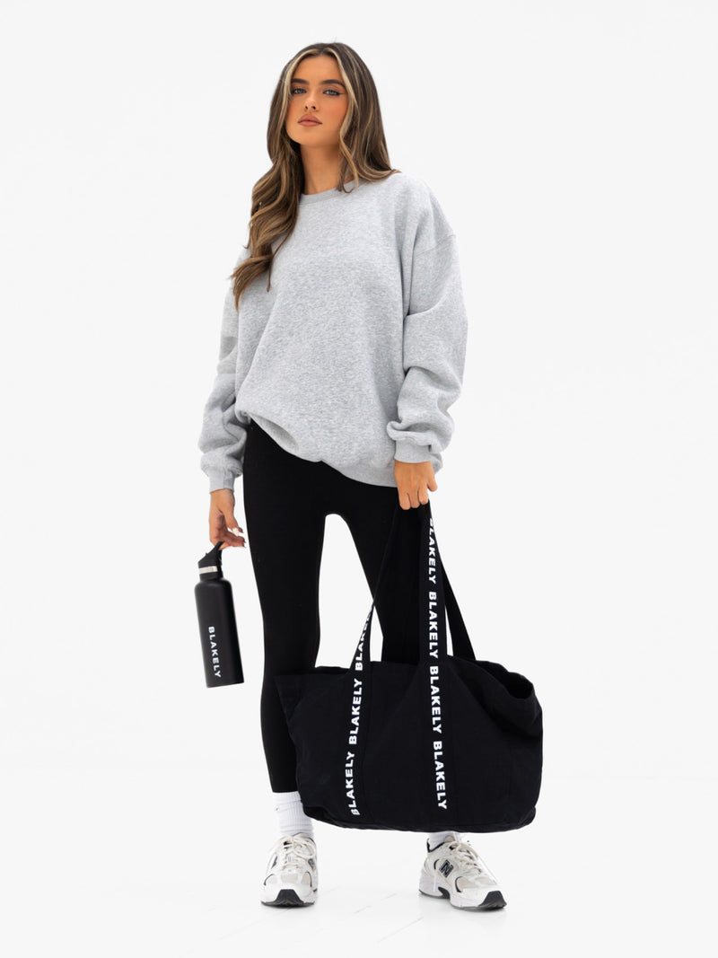 Kayla Oversized Jumper - Mergelgrau