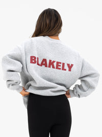 Kayla Oversized Jumper - Mergelgrau