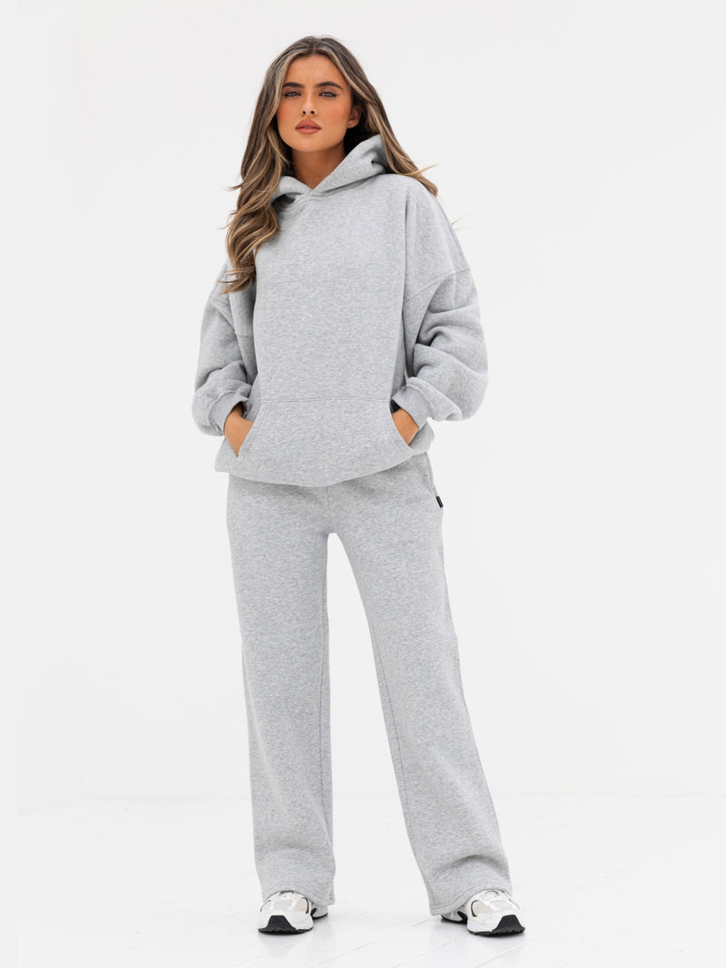 Kayla Oversized Hoodie - Mergelgrau