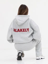 Kayla Oversized Hoodie - Mergelgrau