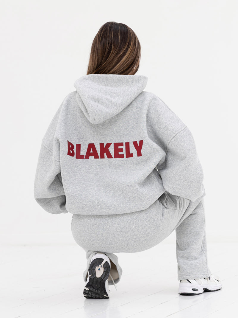 Kayla Oversized Hoodie - Mergelgrau