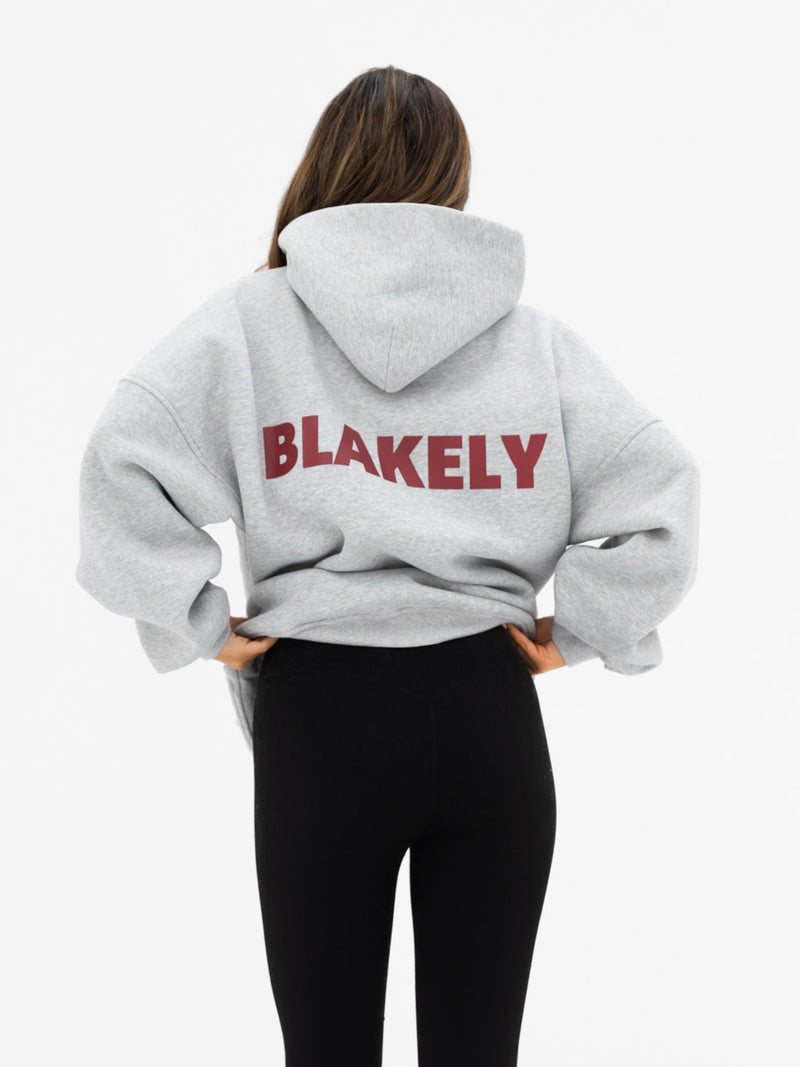 Kayla Oversized Hoodie - Mergelgrau